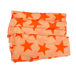 BECK SONDER GAARD ORANGE & BEIGE PALANKIN SCARF | WOMENS SIZE 162CM